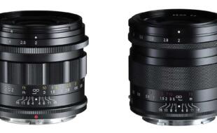 Das Voigtländer 28mm / 1:2,0 APO-LANTHAR asphärisch in der Version für E-Mount (r.) und Z-Mount.