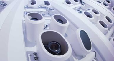 Der futuristisch anmutende botspot-3D-Scanner