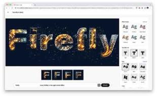 Screenshot Adobe Firefly