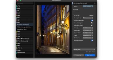 Export-Dialog Affinity