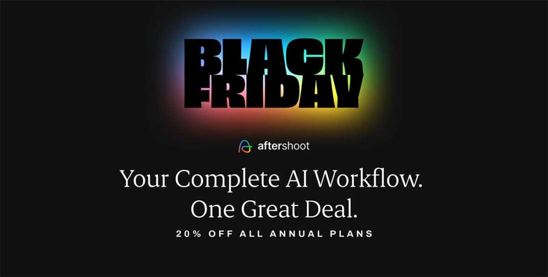 Banner Aftershoot Black Friday Angebot 2025