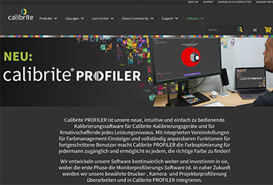 Screenshot Calibrite Profiler