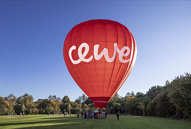 Der Cewe Heißluftballon beim Fotofestival