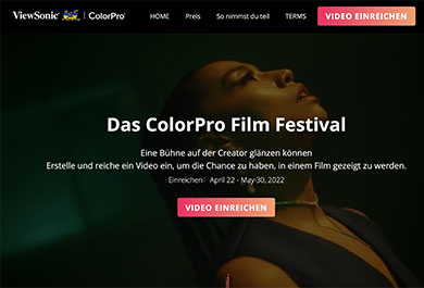Screenshot ColorPro Filmfestival