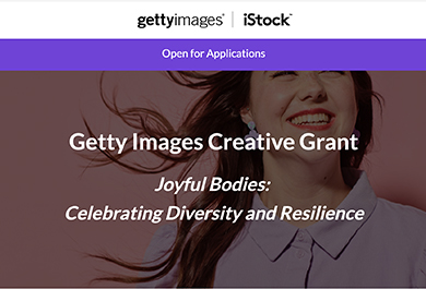 Screenshot Creative Grant von Getty Images