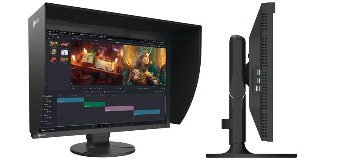 EIZO CG2400S von vorn und von der Seite