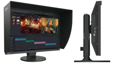 EIZO CG2400S von vorn und von der Seite