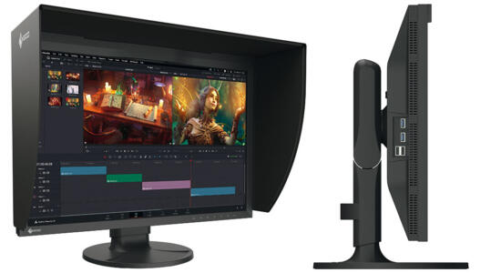 EIZO CG2400S von vorn und von der Seite
