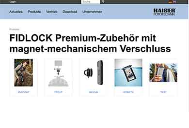 Screenshot Kaiser Fototechnik
