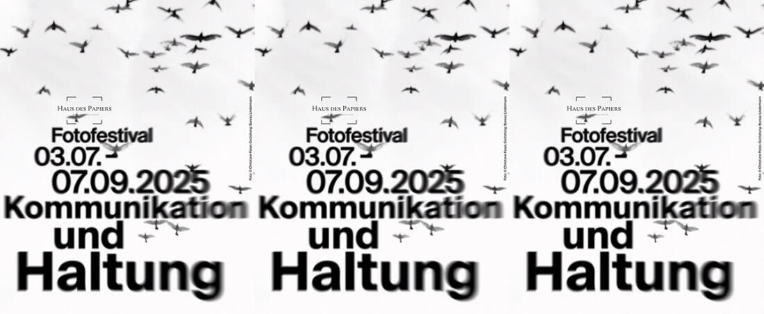 Plakat Fotofestival Kommunikation und Haltung