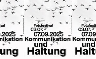 Plakat Fotofestival Kommunikation und Haltung