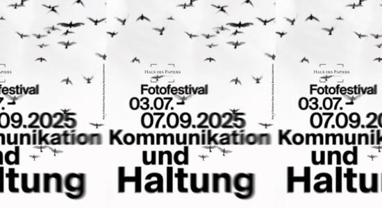 Plakat Fotofestival Kommunikation und Haltung