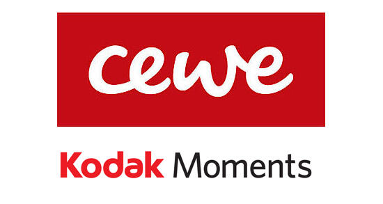 Logos CEWE und Kodak Moments