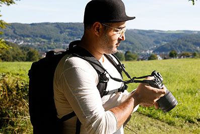 Mustafa Morad mit Fidlock Produkten