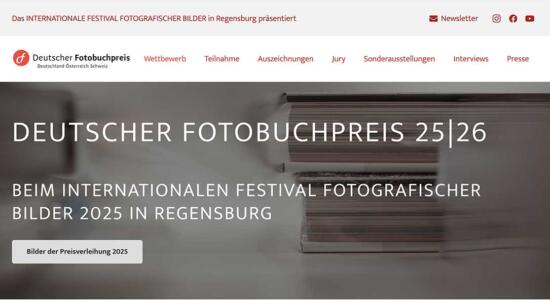 Screenshot Deutscher Fotobuchpreis