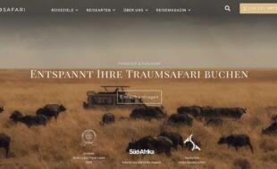 Screenshot Homepage GoSafari
