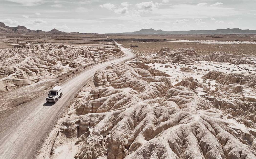 Stefan Schütz und seine Frau auf der Europa-Landrover-Rallye