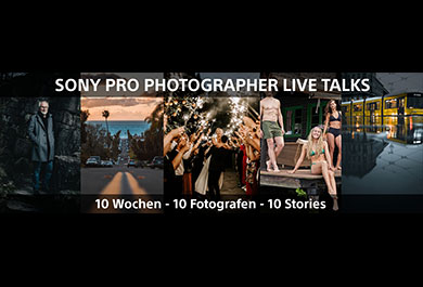 Teaser „Pro Photographer Live Talks“ von Sony