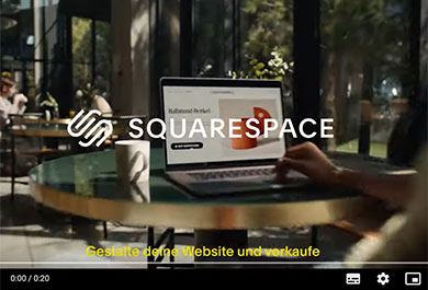 Screenshot Squarespace TV-Spot