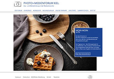 Screenshot Webseite Photo-Medienforum Kiel