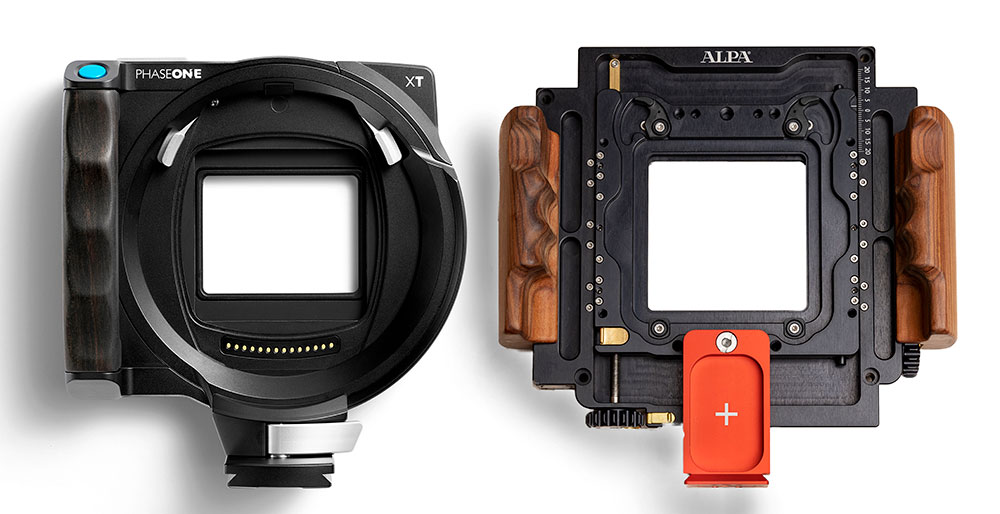 Zwei hochwertige technische Kameras – die Phase One XT und die Alpa PLUS.