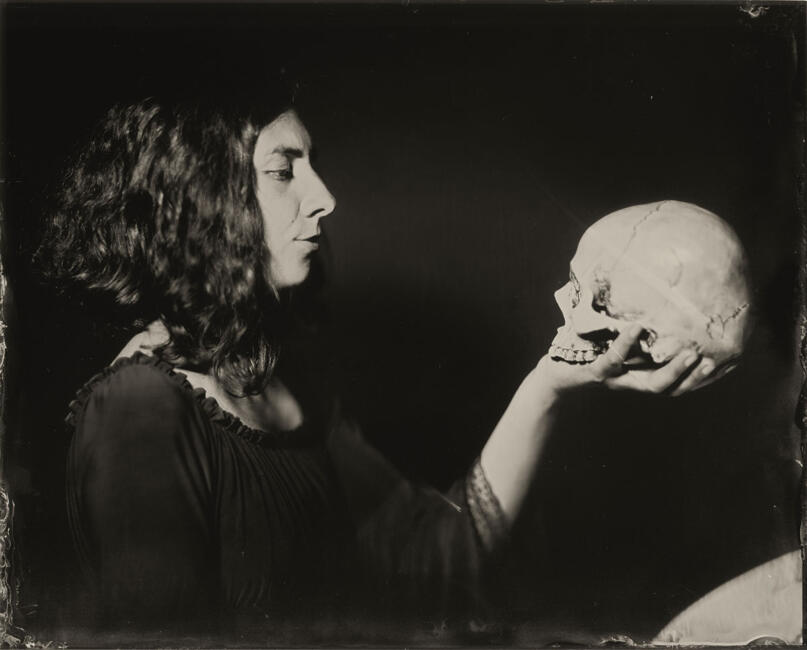 Beispiel aus Weikamms Wetplate-Portraitsitzungen.